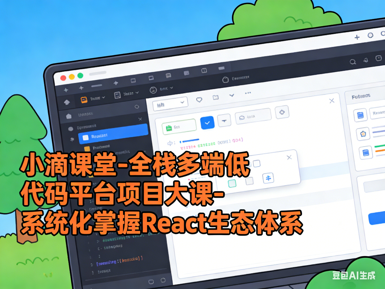 小滴课堂-全栈多端低代码平台项目大课-系统化掌握React生态体系