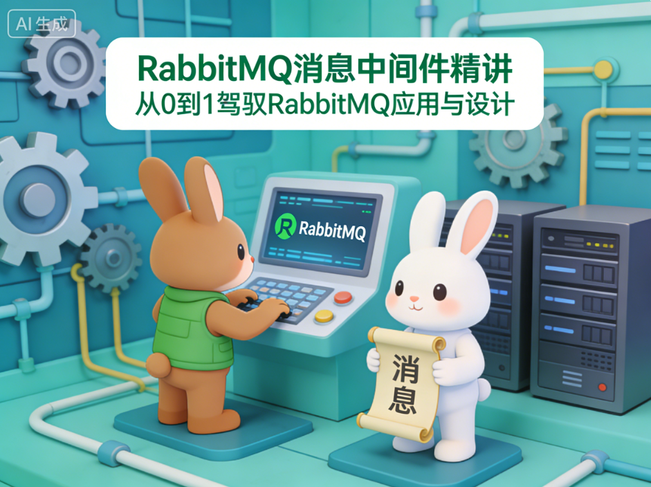 RabbitMQ消息中间件精讲 从0到1驾驭RabbitMQ应用与设计