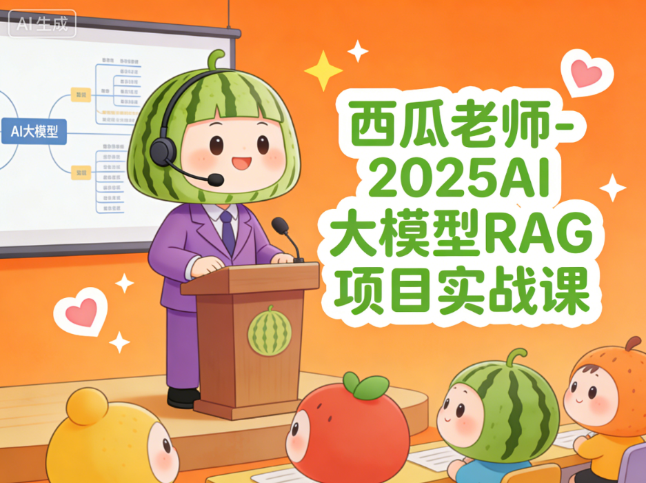 西瓜老师-2025AI大模型RAG项目实战课
