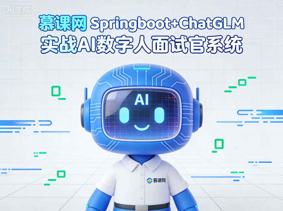 慕课网 Springboot+ChatGLM 实战AI数字人面试官系统