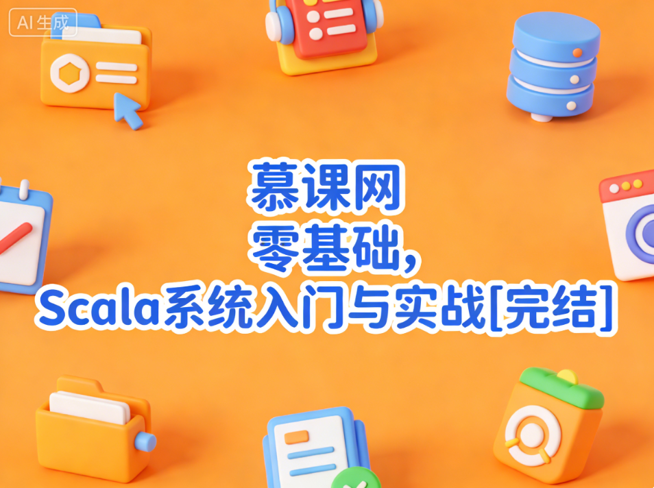 慕课网 零基础，Scala系统入门与实战[完结]