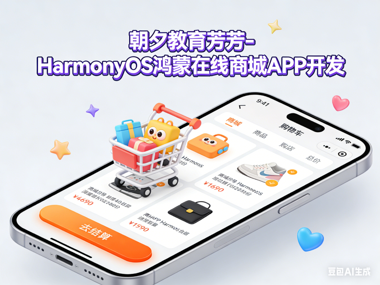 朝夕教育芳芳-HarmonyOS鸿蒙在线商城APP开发