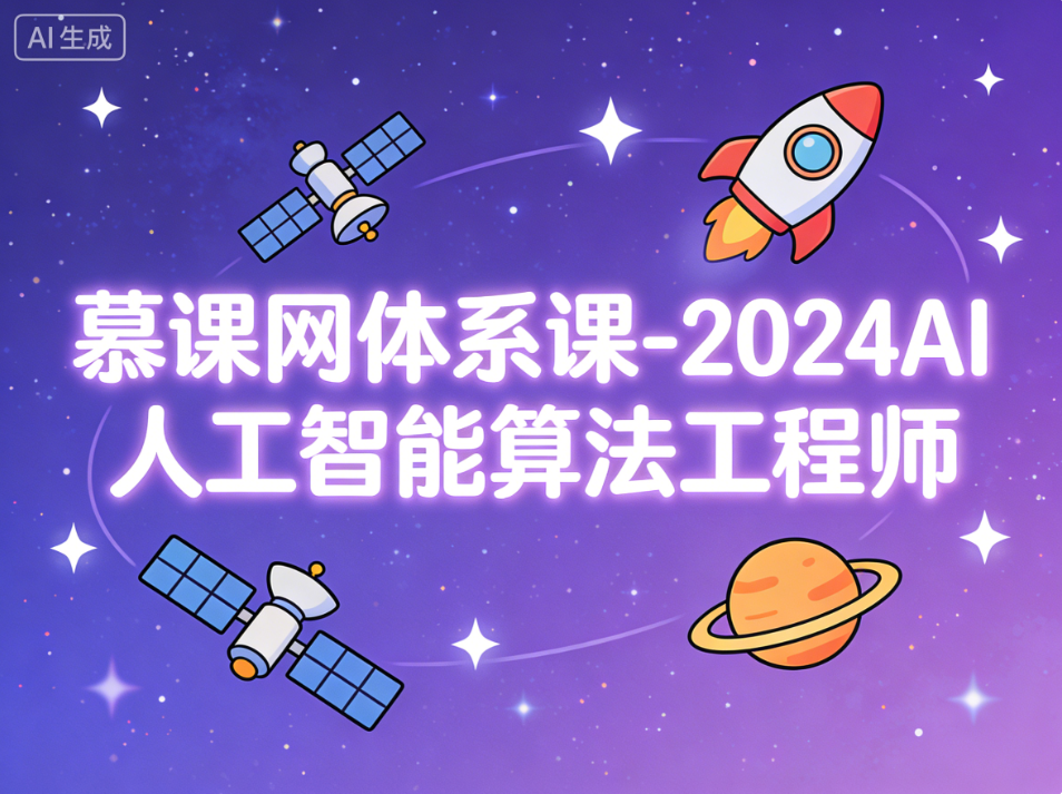 慕课网体系课-2024AI人工智能算法工程师