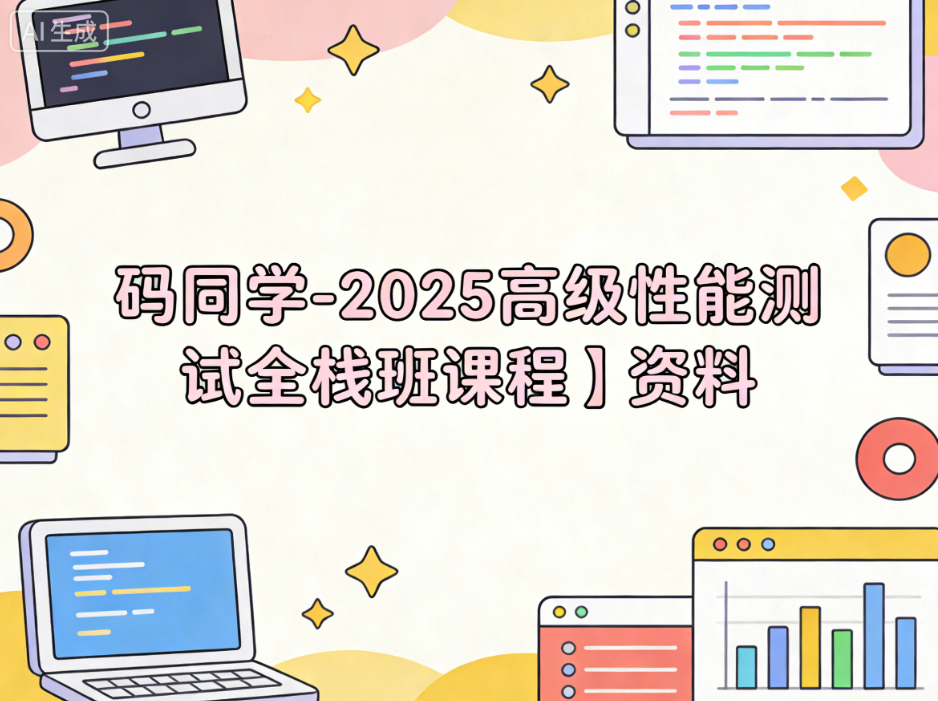 码同学-2025高级性能测试全栈班课程+资料